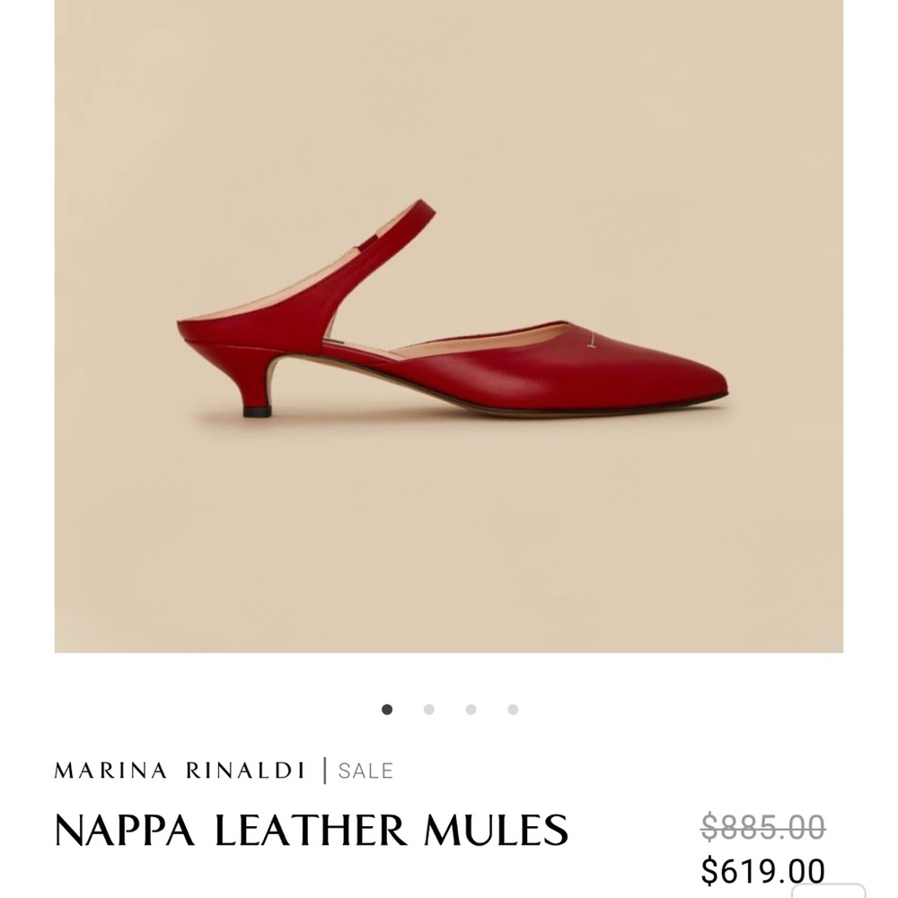 Designer Leather Sling back kitten heel